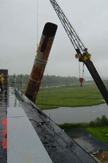 Taking stack to ground level